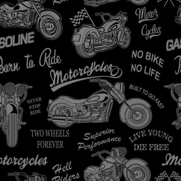 Tapeta Motocykle Vintage Z Napisami - obrazek 2