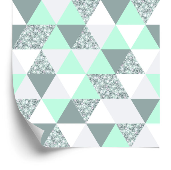 Tapeta Geometryczna-Kolorowe Trójkąty - obrazek 4