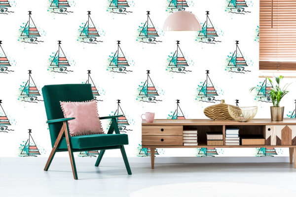 Tapeta Minimalistyczne Żaglówki - obrazek 8