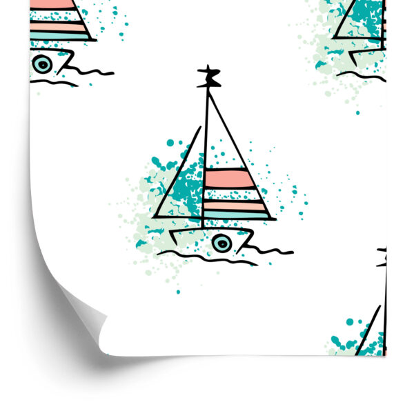 Tapeta Minimalistyczne Żaglówki - obrazek 4