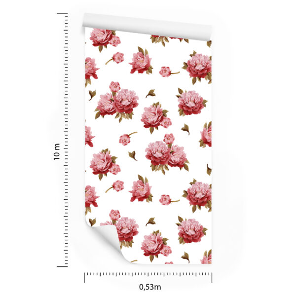 Tapeta Kolorowe Peonie - Akwarela - obrazek 3
