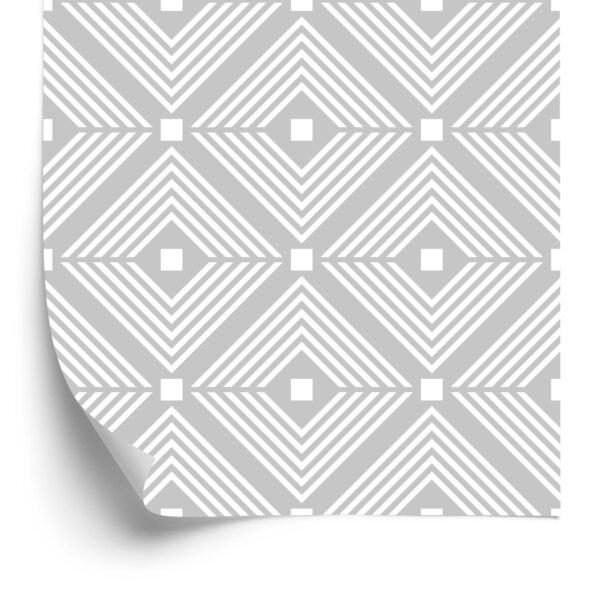 Tapeta Geometryczne Wzory W Odcieniach Szarości - obrazek 4