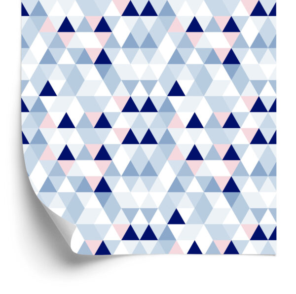Tapeta Geometryczna - Trójkąty W Pastelowych Barwach - obrazek 4