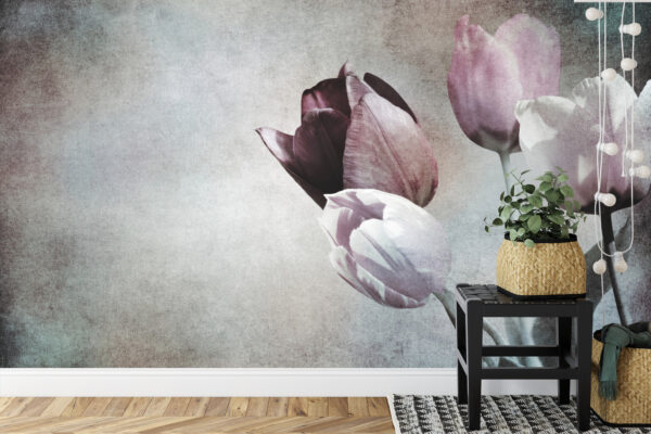 Fototapeta Tulipany W Stylu Vintage - obrazek 9