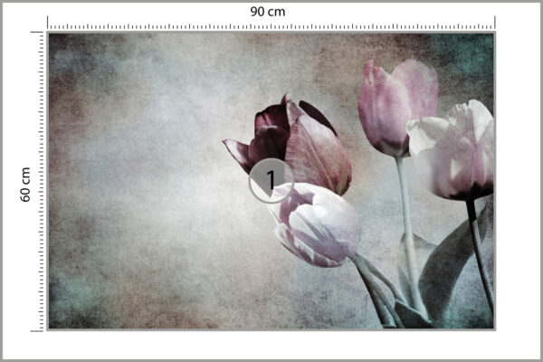 Fototapeta Tulipany W Stylu Vintage - obrazek 3