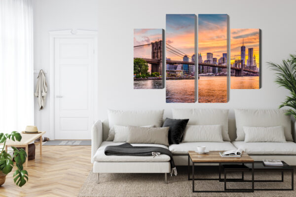 Obraz Wieloczęściowy Panoramiczny Krajobraz Nowego Jorku - obrazek 7