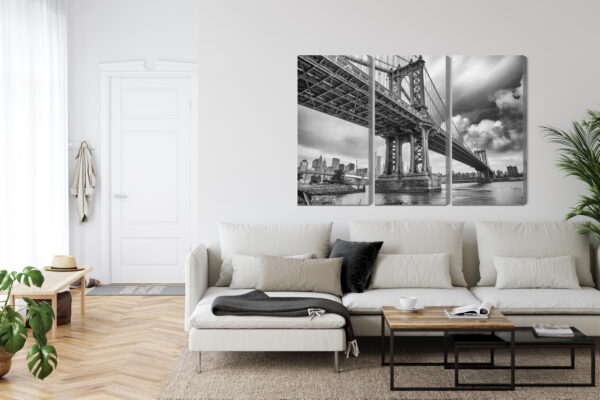 Obraz Wieloczęściowy Most Manhattan W Nowym Jorku - obrazek 7