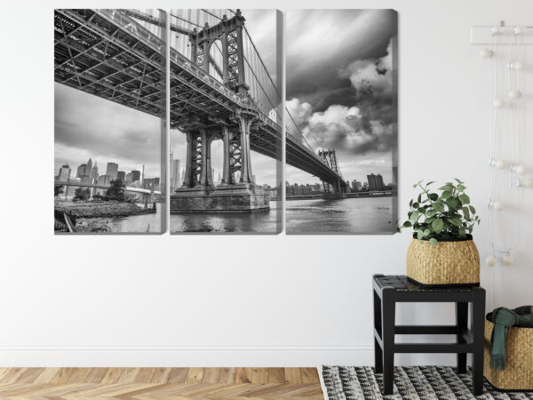 Obraz Wieloczęściowy Most Manhattan W Nowym Jorku - obrazek 9