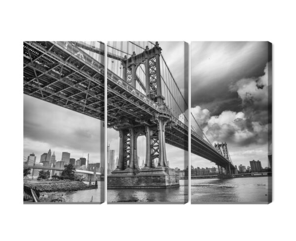 Obraz Wieloczęściowy Most Manhattan W Nowym Jorku - obrazek 3