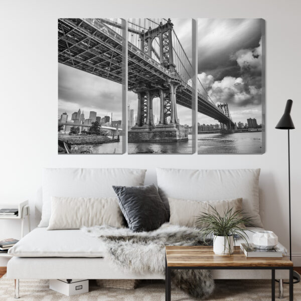 Obraz Wieloczęściowy Most Manhattan W Nowym Jorku - obrazek 5