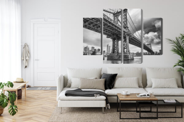 Obraz Wieloczęściowy Most Manhattan W Nowym Jorku - obrazek 7