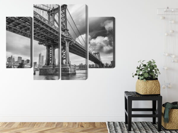 Obraz Wieloczęściowy Most Manhattan W Nowym Jorku - obrazek 9