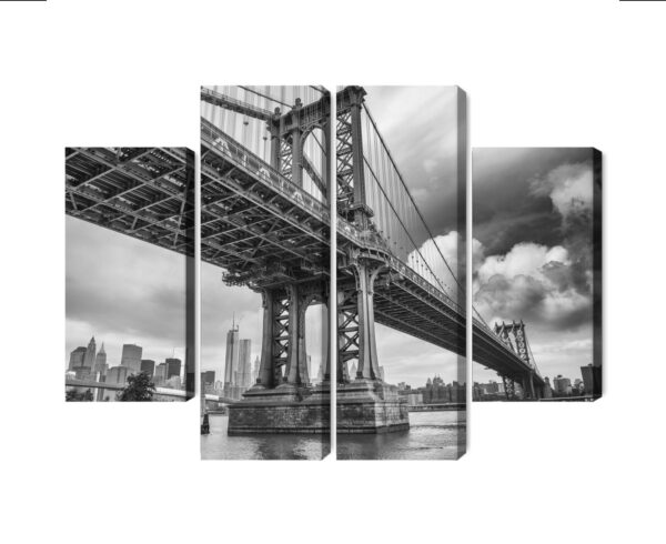 Obraz Wieloczęściowy Most Manhattan W Nowym Jorku - obrazek 3