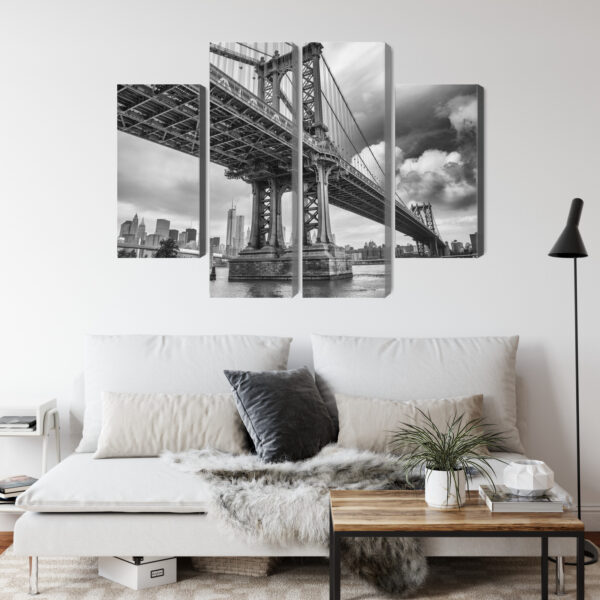 Obraz Wieloczęściowy Most Manhattan W Nowym Jorku - obrazek 5