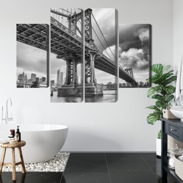 Obraz Wieloczęściowy Most Manhattan W Nowym Jorku - obrazek 6