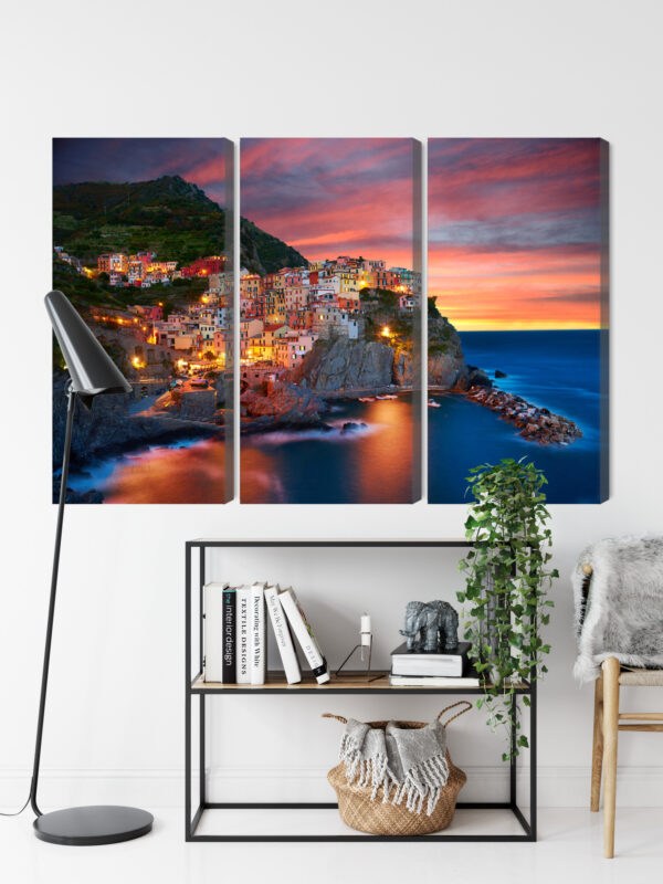 Obraz Wieloczęściowy Miasto Manarola We Włoszech - obrazek 10