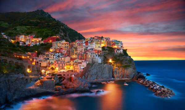 Obraz Wieloczęściowy Miasto Manarola We Włoszech - obrazek 2
