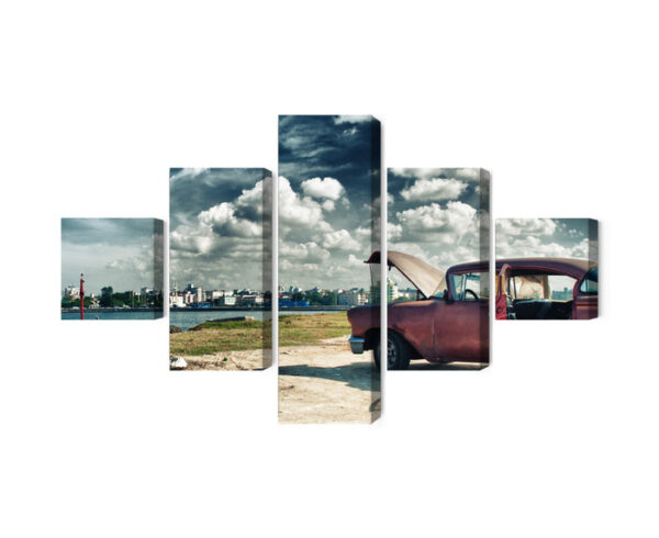 Obraz Wieloczęściowy Panoramiczny Widok Na Hawanę I Malecon - obrazek 3