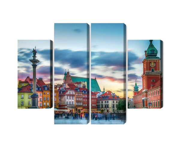 Obraz Wieloczęściowy Panorama Zamku Królewskiego W Warszawie - obrazek 3