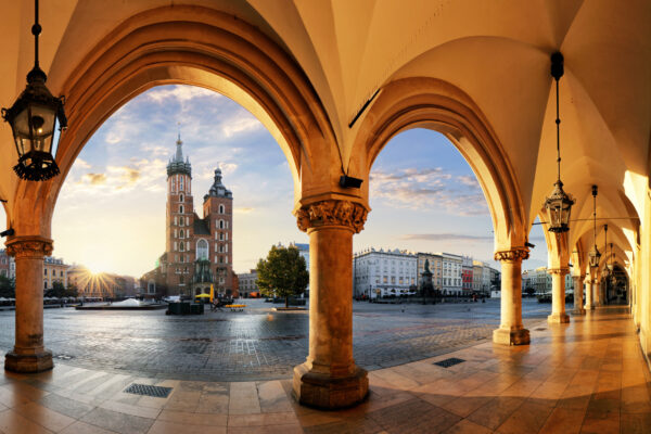 Obraz Wieloczęściowy Widok Na Kraków O Zachodzie Słońca - obrazek 2