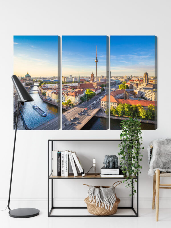 Obraz Wieloczęściowy Rzeka Sprewa I Panoramiczny Widok Berlina - obrazek 10