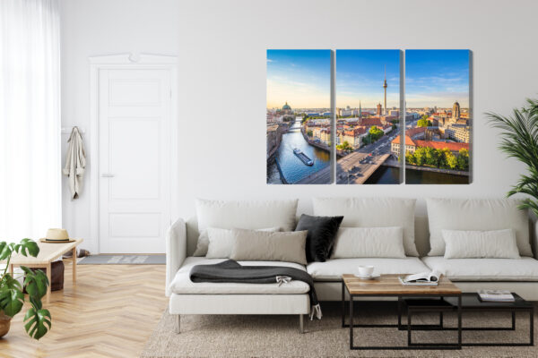Obraz Wieloczęściowy Rzeka Sprewa I Panoramiczny Widok Berlina - obrazek 7