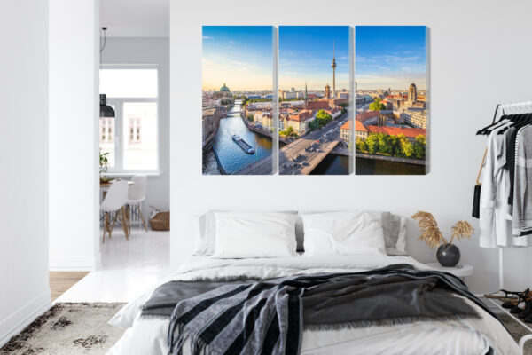 Obraz Wieloczęściowy Rzeka Sprewa I Panoramiczny Widok Berlina - obrazek 8