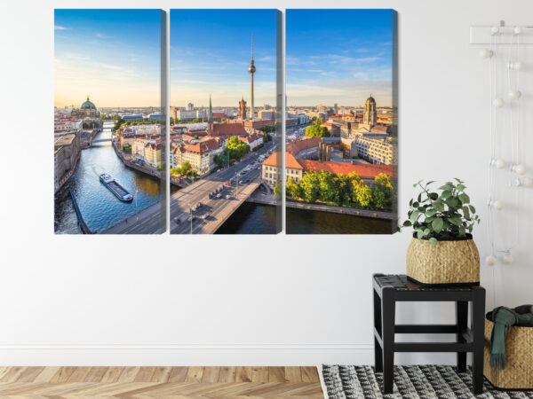 Obraz Wieloczęściowy Rzeka Sprewa I Panoramiczny Widok Berlina - obrazek 9