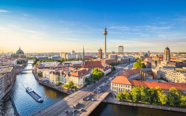 Obraz Wieloczęściowy Szprewa I Panorama Berlina - obrazek 2