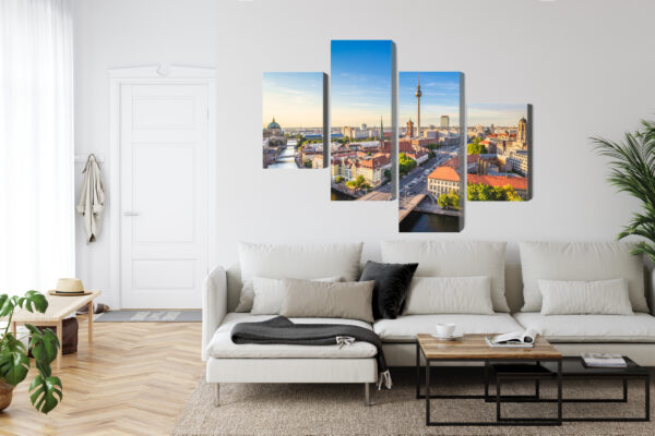 Obraz Wieloczęściowy Szprewa I Panorama Berlina - obrazek 7