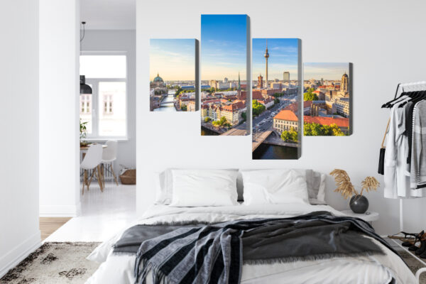 Obraz Wieloczęściowy Szprewa I Panorama Berlina - obrazek 8