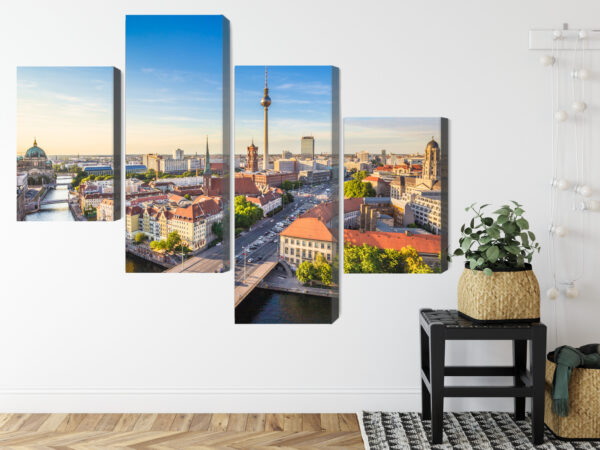 Obraz Wieloczęściowy Szprewa I Panorama Berlina - obrazek 9