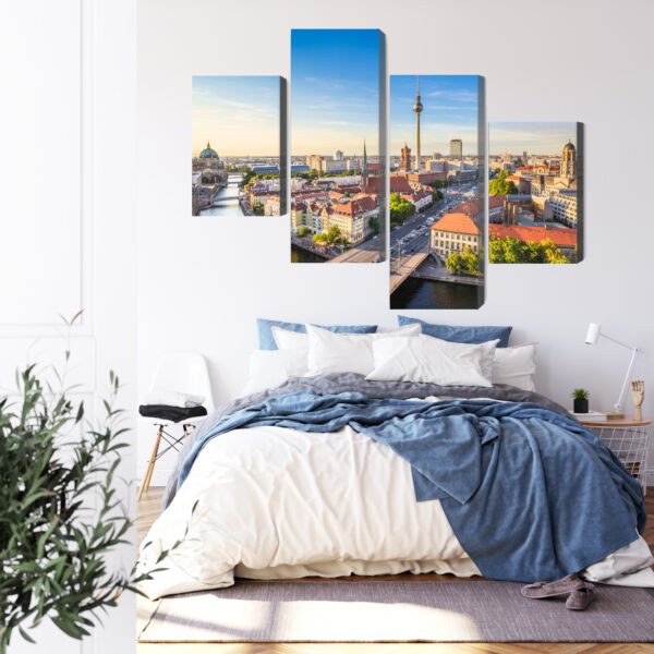 Obraz Wieloczęściowy Szprewa I Panorama Berlina - obrazek 4