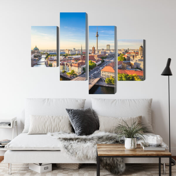 Obraz Wieloczęściowy Szprewa I Panorama Berlina - obrazek 5
