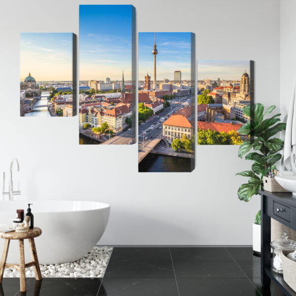 Obraz Wieloczęściowy Szprewa I Panorama Berlina - obrazek 6