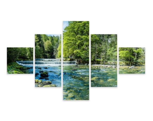 Obraz Wieloczęściowy Rzeka W Jura Neuchâtel - obrazek 5