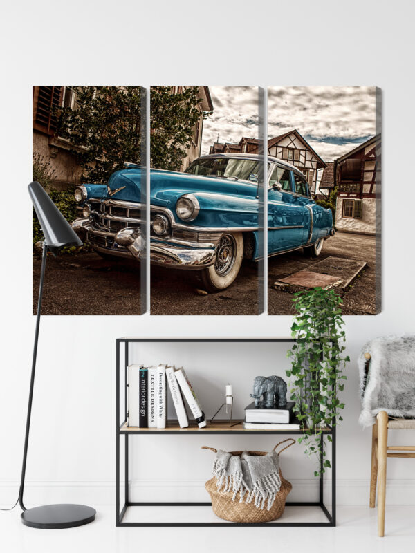 Obraz Wieloczęściowy Niebieski Cadillac Eldorado Z 1953 Roku - obrazek 10