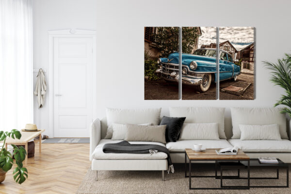 Obraz Wieloczęściowy Niebieski Cadillac Eldorado Z 1953 Roku - obrazek 7
