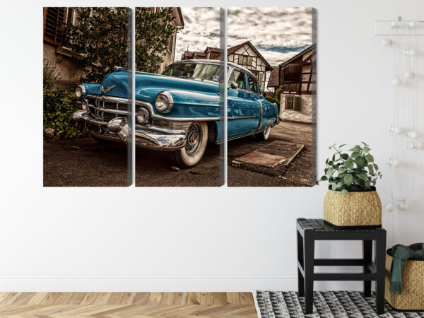 Obraz Wieloczęściowy Niebieski Cadillac Eldorado Z 1953 Roku - obrazek 9