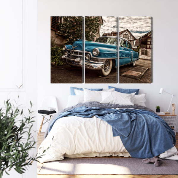 Obraz Wieloczęściowy Niebieski Cadillac Eldorado Z 1953 Roku - obrazek 4