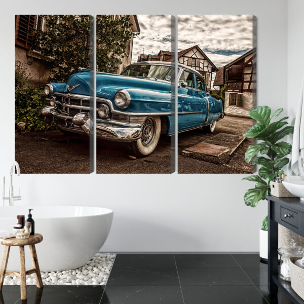 Obraz Wieloczęściowy Niebieski Cadillac Eldorado Z 1953 Roku - obrazek 6