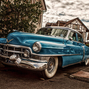Obraz Wieloczęściowy Niebieski Cadillac Eldorado Z 1953 Roku