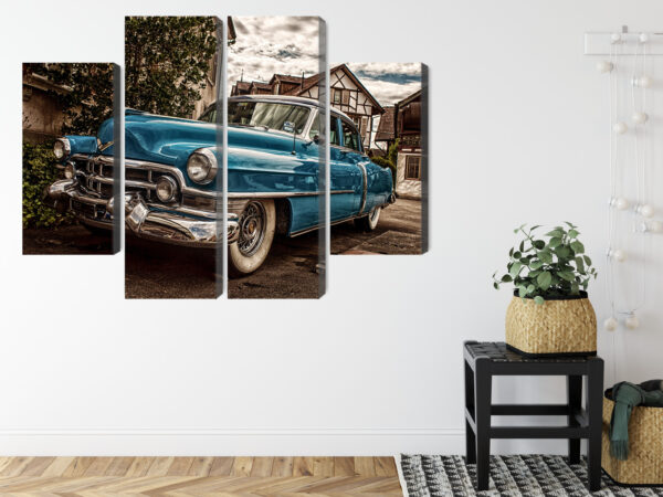 Obraz Wieloczęściowy Niebieski Cadillac Eldorado Z 1953 Roku - obrazek 9