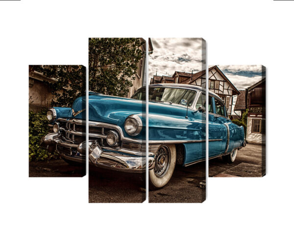Obraz Wieloczęściowy Niebieski Cadillac Eldorado Z 1953 Roku - obrazek 3