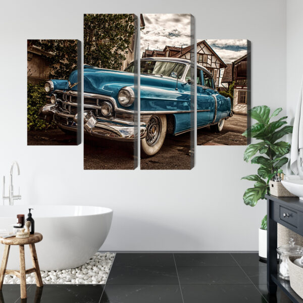 Obraz Wieloczęściowy Niebieski Cadillac Eldorado Z 1953 Roku - obrazek 6