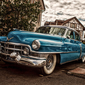 Obraz Wieloczęściowy Niebieski Cadillac Eldorado Z 1953 Roku