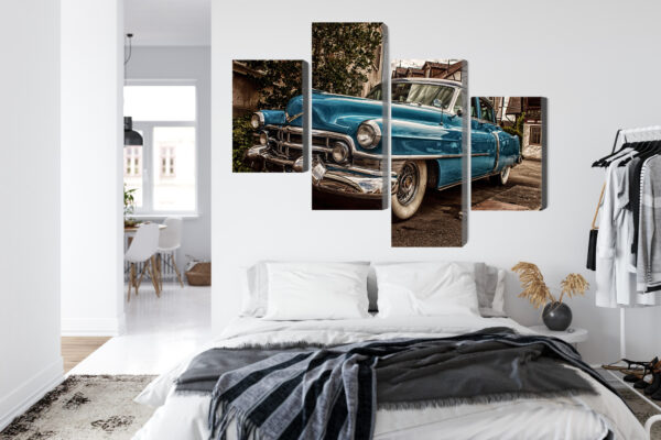 Obraz Wieloczęściowy Niebieski Cadillac Eldorado Z 1953 Roku - obrazek 8