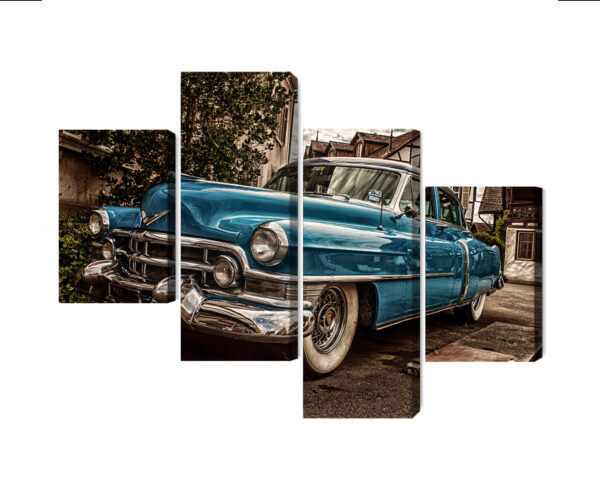 Obraz Wieloczęściowy Niebieski Cadillac Eldorado Z 1953 Roku - obrazek 3