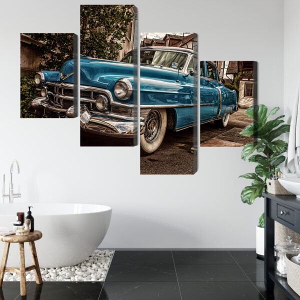 Obraz Wieloczęściowy Niebieski Cadillac Eldorado Z 1953 Roku - obrazek 6