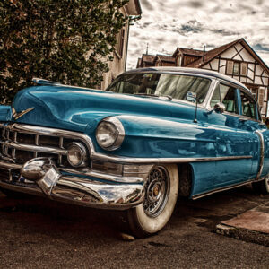 Obraz Wieloczęściowy Niebieski Cadillac Eldorado Z 1953 Roku